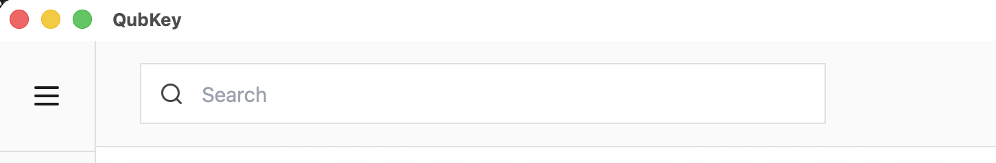Vault search bar